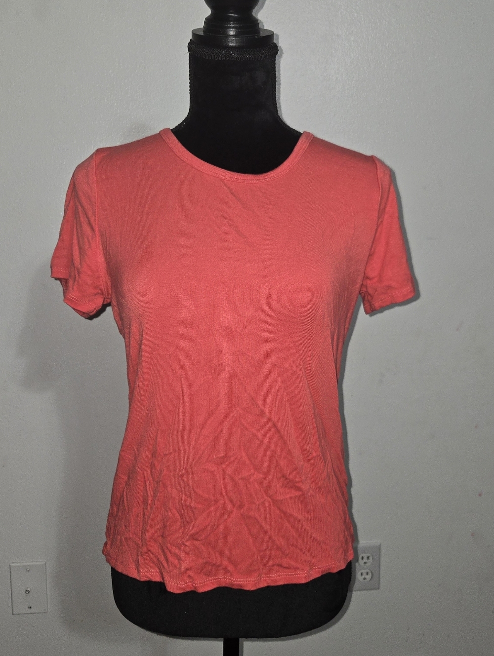 Cyrus Coral Short Sleeve Crewneck Tee